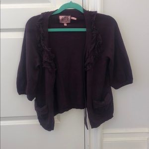 Juicy couture purple sweater jacket
